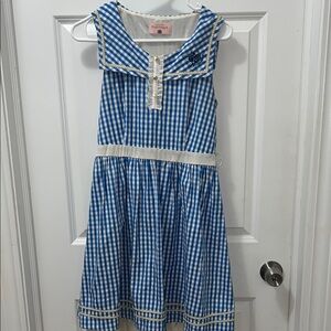 Axes Femme Poetique Japan Blue Gingham Sailor Dress